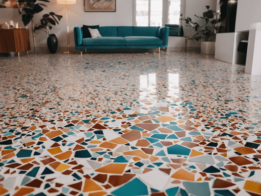 Unique and Artistic Terrazzo Flooring