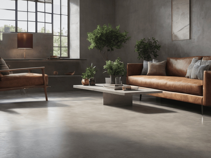 Sleek and Modern Concrete Flooring 