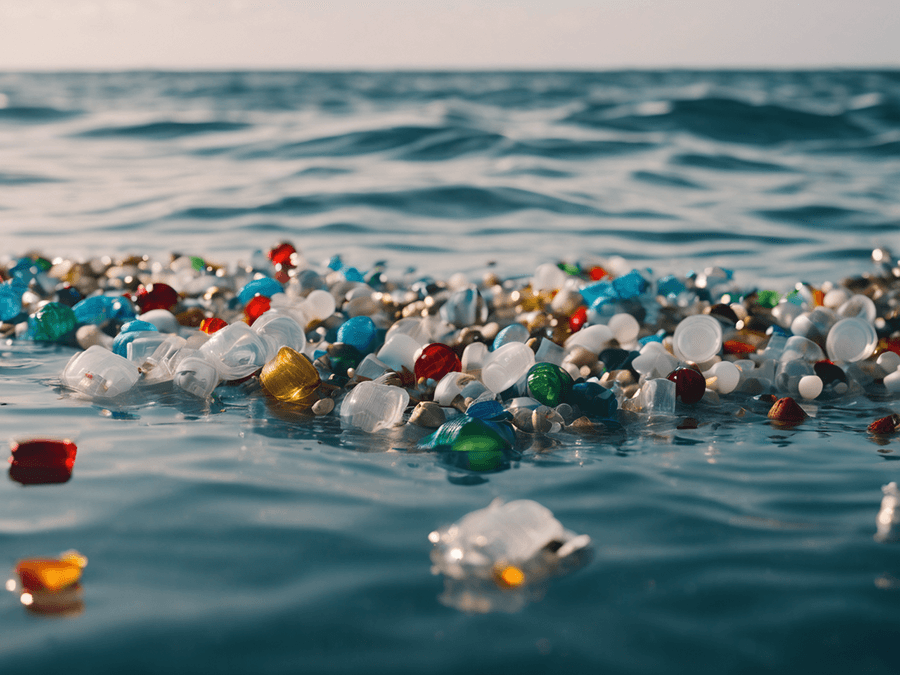 Plastic Floating in the ocean © 2023 viewhometrends.com